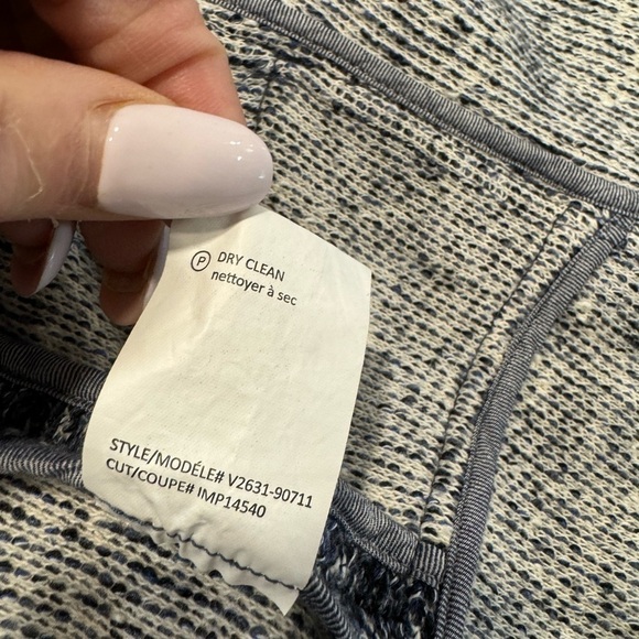 VINCE women’s size XS blue marled tweed open style cardigan/ light jacket - Picture 15 of 15